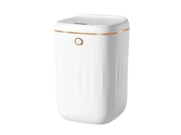 Baok-cubo De Lixo Automático 20l Sem Toque Sensor Pp Fácil De Limpar Impermeável Para Cozinha Banheiro Branco Ouro Baterias