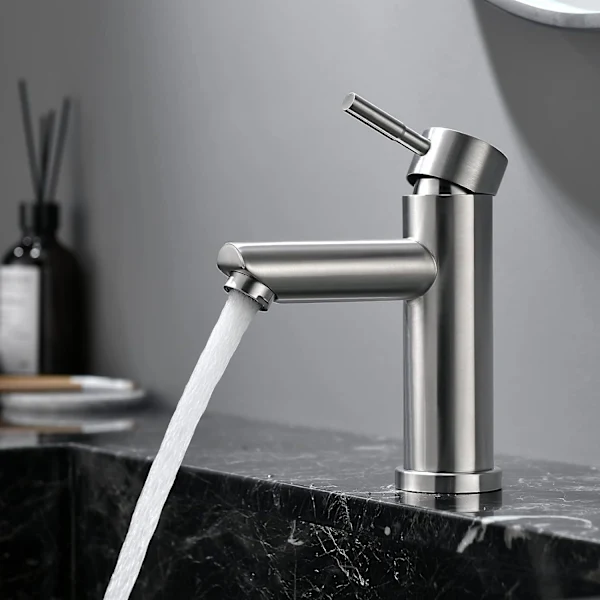 /ea/torneira De Banheiro, Misturador Monocomando Em Aço Inoxidável 304 Para Lavatório Aquaforge