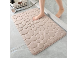 2026 almohadilla de Baño de Espuma de Memoria Cobblestone Absorbente Super (khaki)