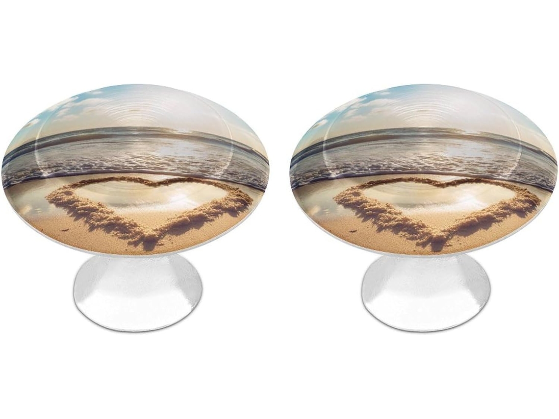 Conjunto De 2 Puxadores Aço Inoxidável Para Armários Cozinha, Com Design Personalizado Em Formato De Coração, Perfeitos