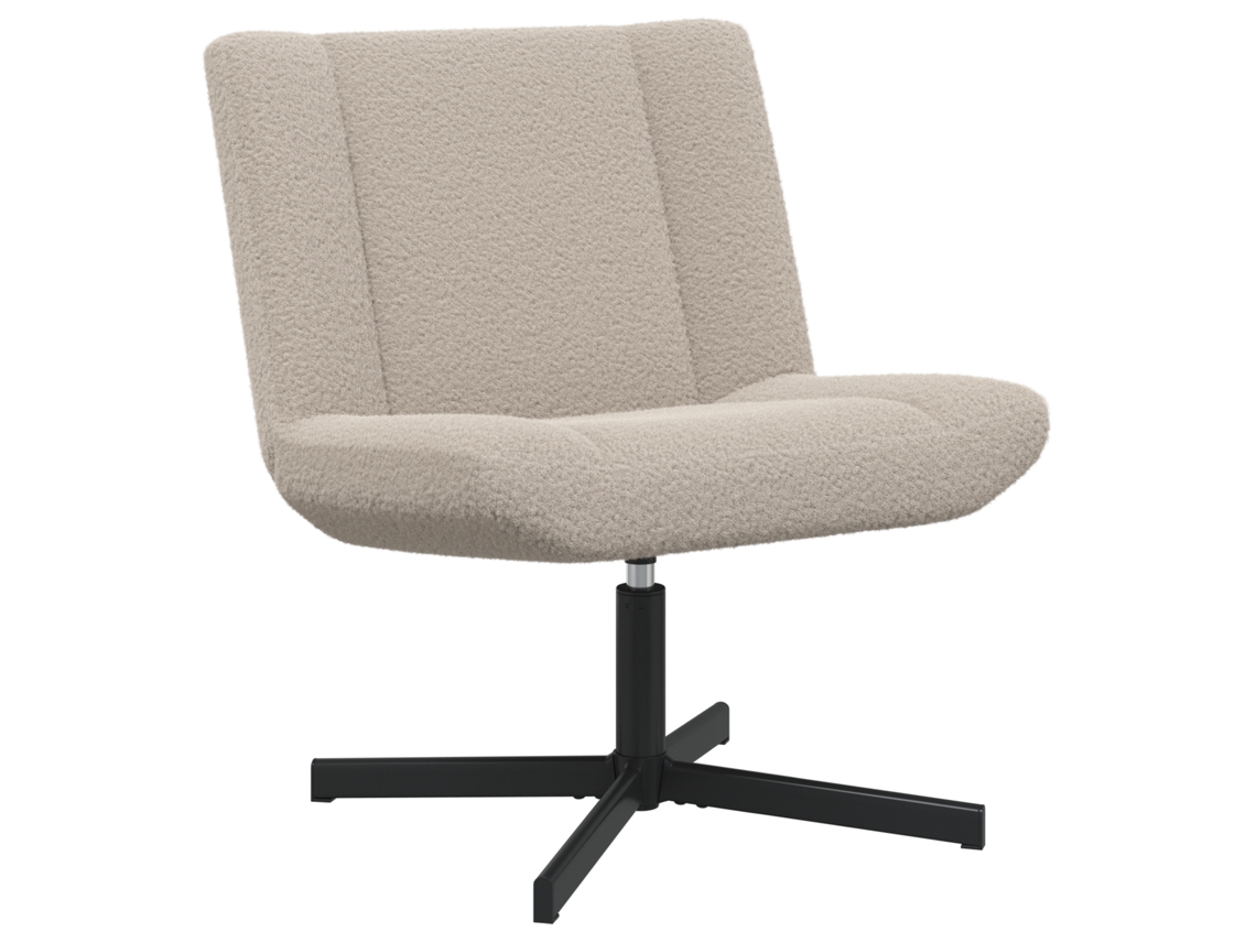 Conjunto 1 Cadeira Giratória Vidaxl Cinzento Couro (63 X 75 X 76 Cm)