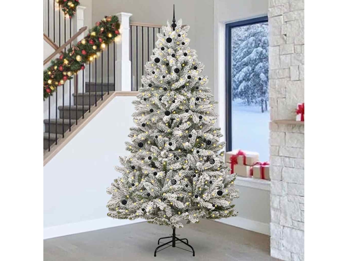Vidaxl Árvore De Natal Artificial 270 Cm 300 Led Branco Quente