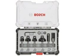 Conjunto de Fresas BOSCH de Aparo e Contorno - 6 Peças - Encabadouro de 6 Mm
