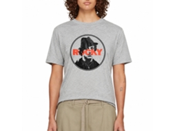 Rockinstone Rocky Movie Stamped Heather Gray Adult T-shirt Size:m