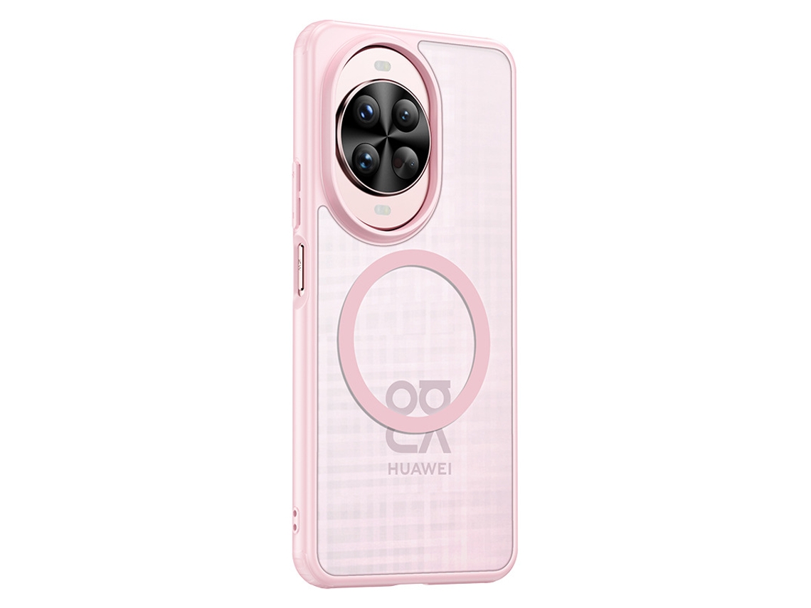 Capa Magnética Para Celular Huawei, Transparente, E Acabamento Fosco.versão Rosa Magnética, Nova 14 Active Edition