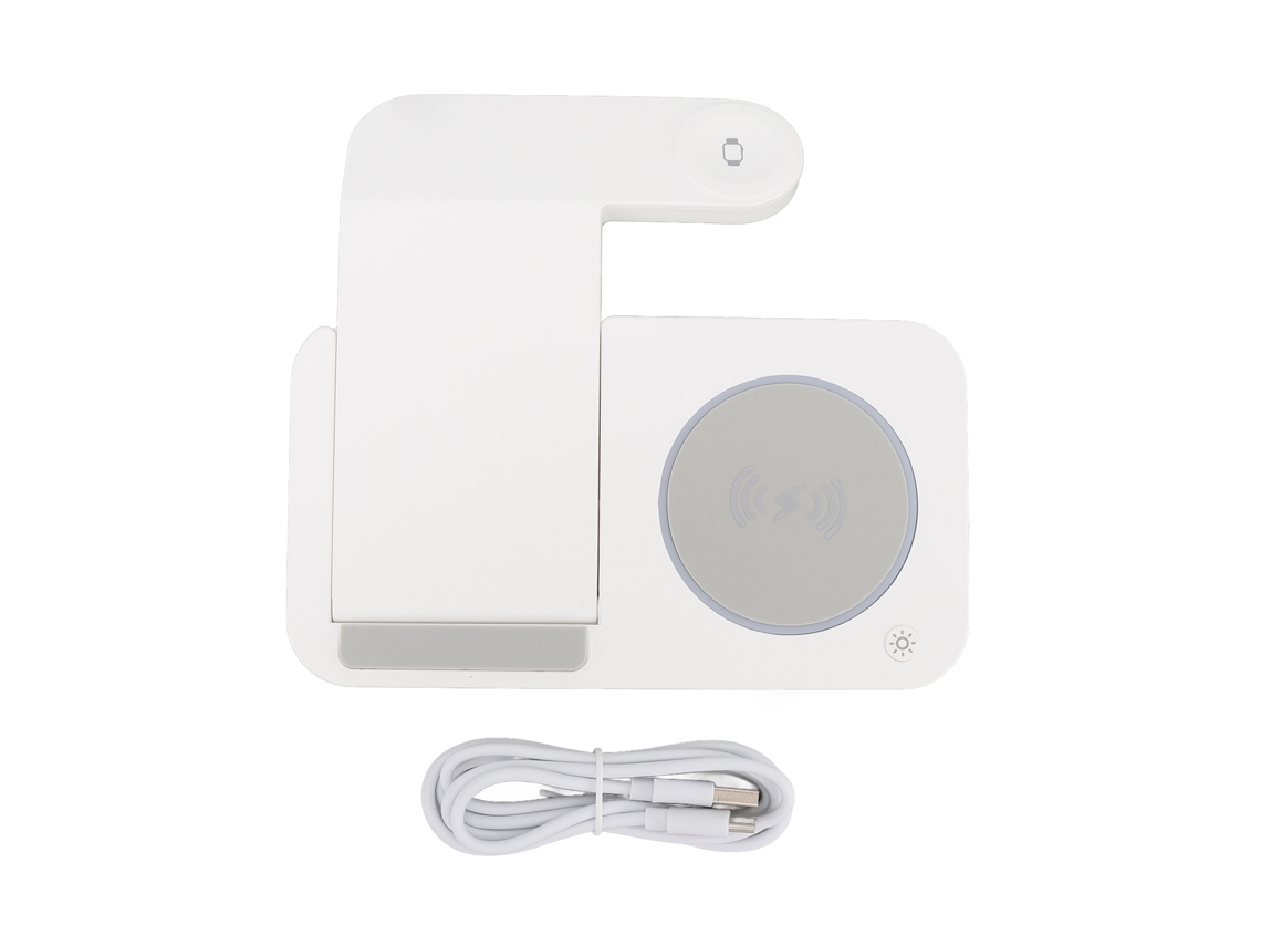 Aetheria suporte de Carregador Sem Fio Magnético 4 em 1 Dobrável para Celular Relógio Fones de Ouvido Ios