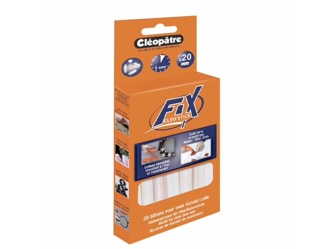 Conjunto de 60 Sticks de Cola para Minipistola CLEOPATRE