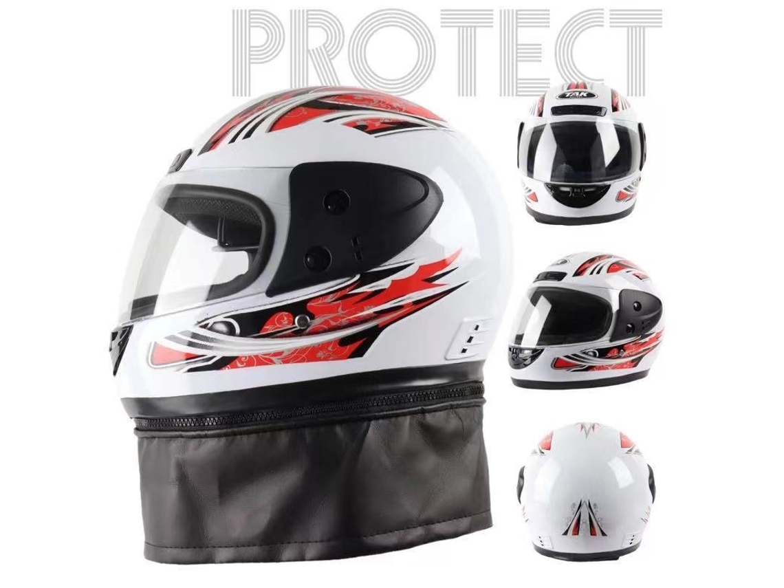 Capacete Térmico Para Bicicleta Elétrica - Perímetro De Cabeça 55-60cm - Branco