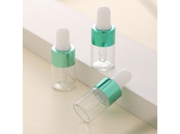 3 Mini Frascos Conta gotas de Vidro de 2 Ml, Ecológicos e Reutilizáveis MDUG (verde)