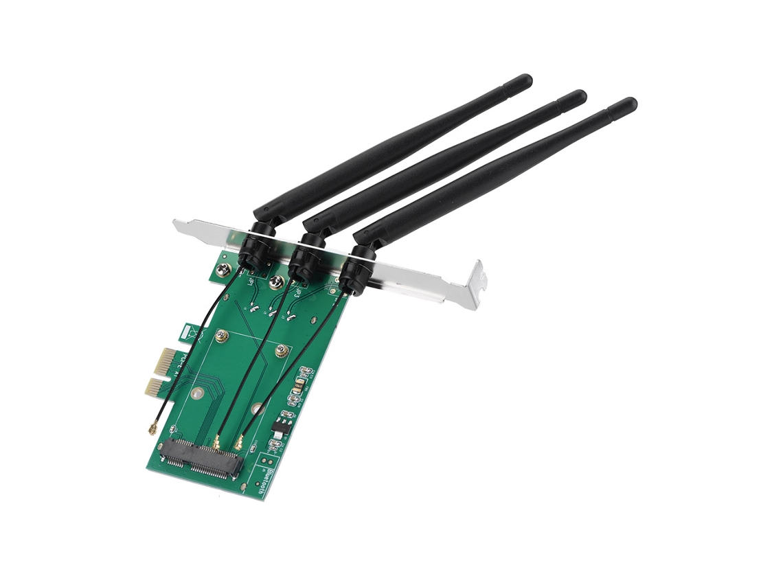 Placa Riser LAXISCREED Mini Pci e para Pci e 3 Antena Full Height