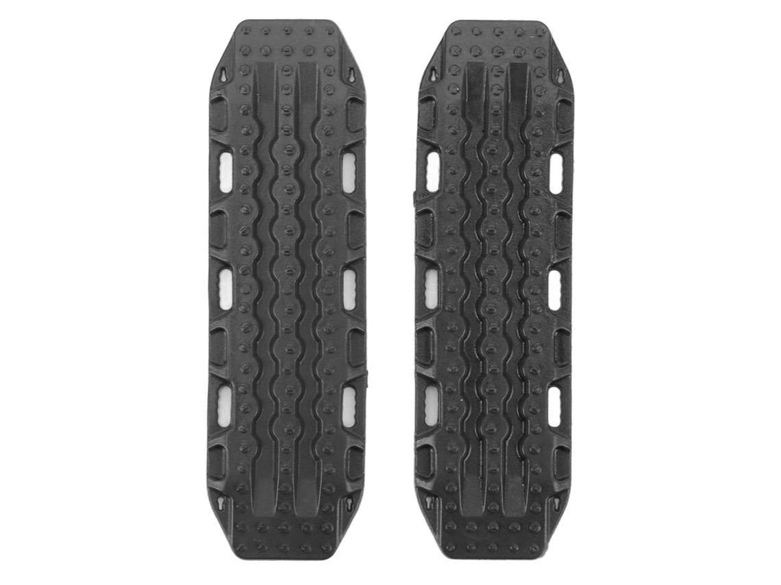 Placa De Escape Simulada De Plástico Para Carro Rc Escala 1/18 1/24 Escada De Areia Anti-derrastre Preta