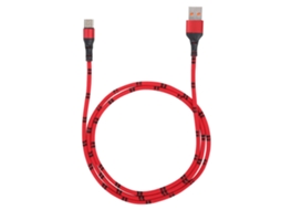 Cabo de Dados Android Micro Usb Novo Vermelho EOOCOO (tecido Trançado, Elegante e Durável)