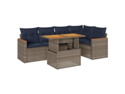Garden Sofa Set, Garden Sofa Sets Vidaxl Cinzeto Rattan / Vime (n/a)