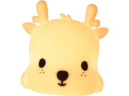 Lâmpada de Silicone Usb Deerlet, Luz Branca Quente, Controle por Toque, Bateria de 1200mah, para Cabeceira e SFUSHOS