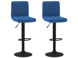 Bar Stool, Bar Stools Vidaxl Azul Veludo (n/a)