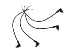 Cabo De Pvc Resistente, Pacote Com 4 Unidades, Conector Usb Tipo C