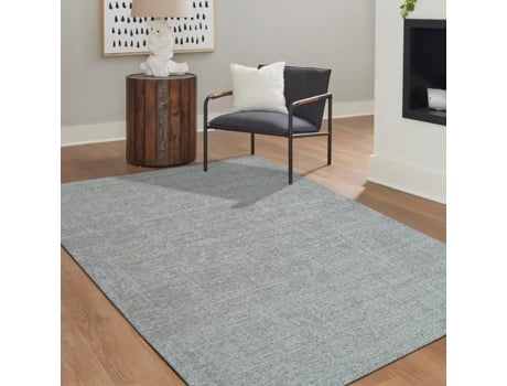 Tapete De Lã Cinza Caqui 120x170