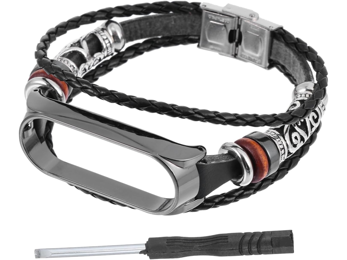 Conjunto De 3 Pulseiras Com 5 Contas Nfc De Reposição E Pulseiras De Couro.