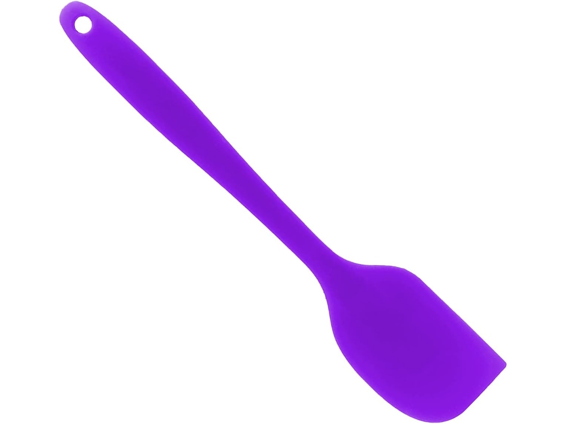 Espátula de Silicone Resistente Ao Calor Espátulas de Cozinha de Borracha Antiaderente para Cozinhar Assar Roxo