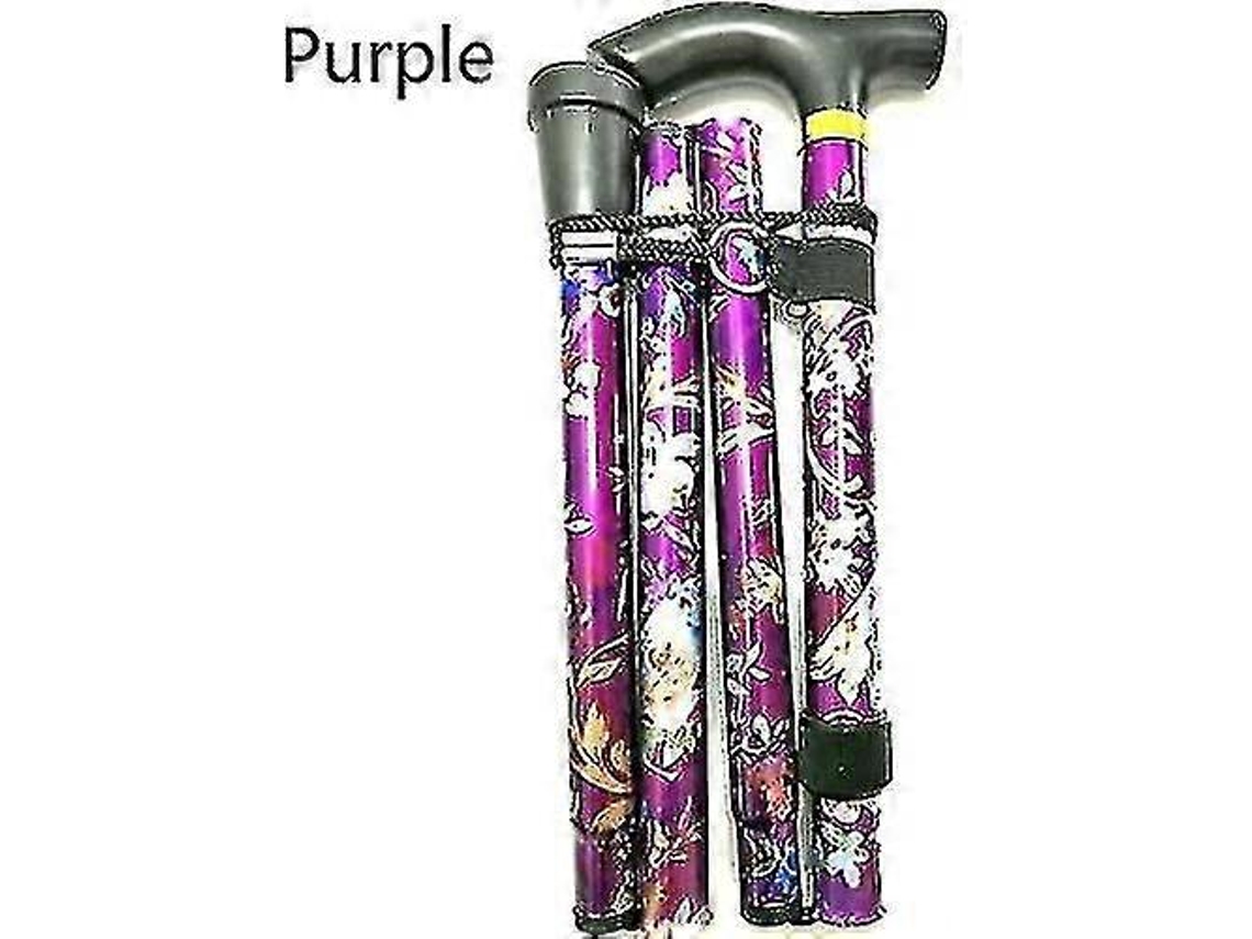 Bengala Dobrável Ajustável Alumínio Floral Caminhada Floral Para Caminhada Camping Durable Mobility Aid