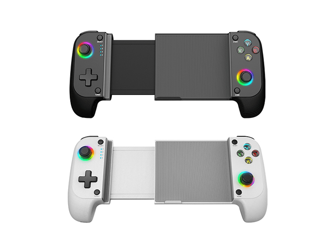 Gamepad Bluetooth 5.0 Mgpx Rgb Neon Vibração Dupla Função Turbo Android Ios Preto MARS GAMING