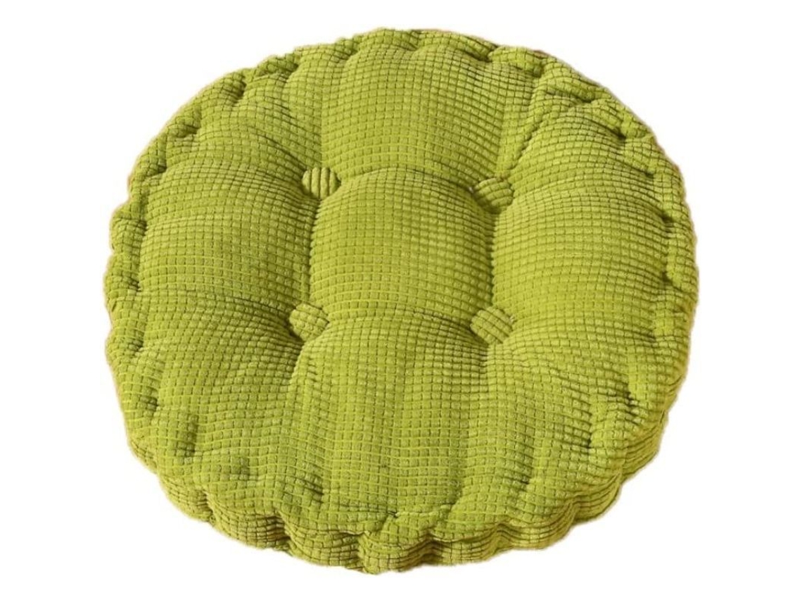 Cojin Redondo Nova Line 40x40cm Verde, Confortável para Casa, Cozinha, Jardim, Escritório
