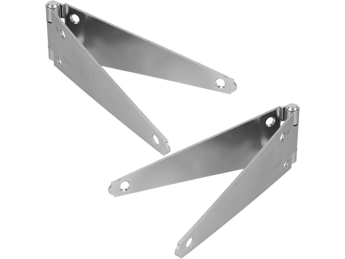 Dobradiças De Ferro Galvanizado Solustre Para Portões Madeira, 2 Peças, 100mm, Reforçadas, Para Portas E Suportes De