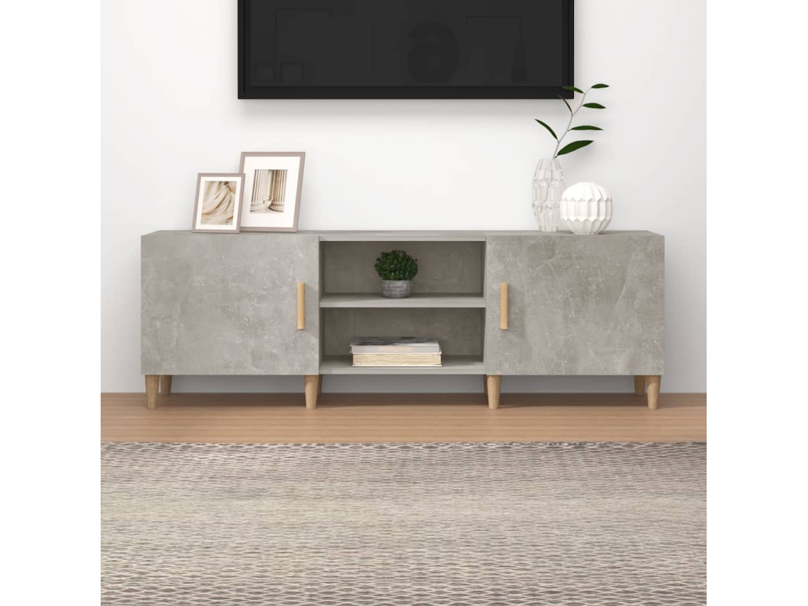 Vidaxl Móvel P/ Tv 150x30x50cm Madeira Processada Cinzento Cimento