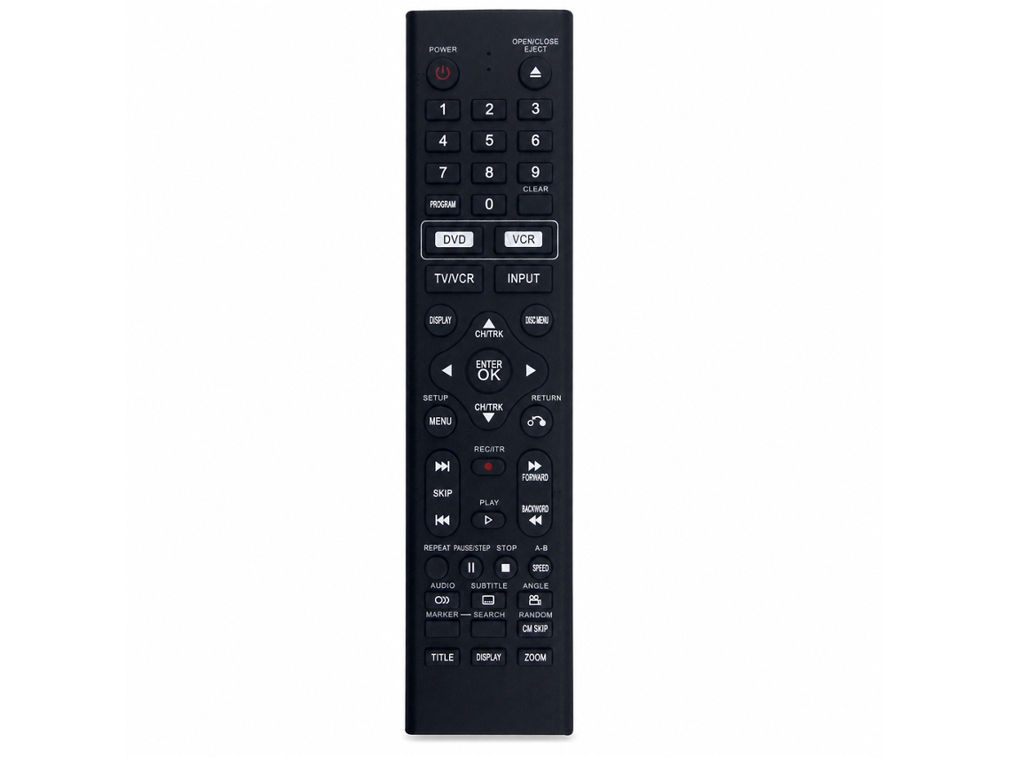 Comando À Distância Compatível Com Leitor Lg Dvd/vcr, Modelo 6711r1p081v_zhd
