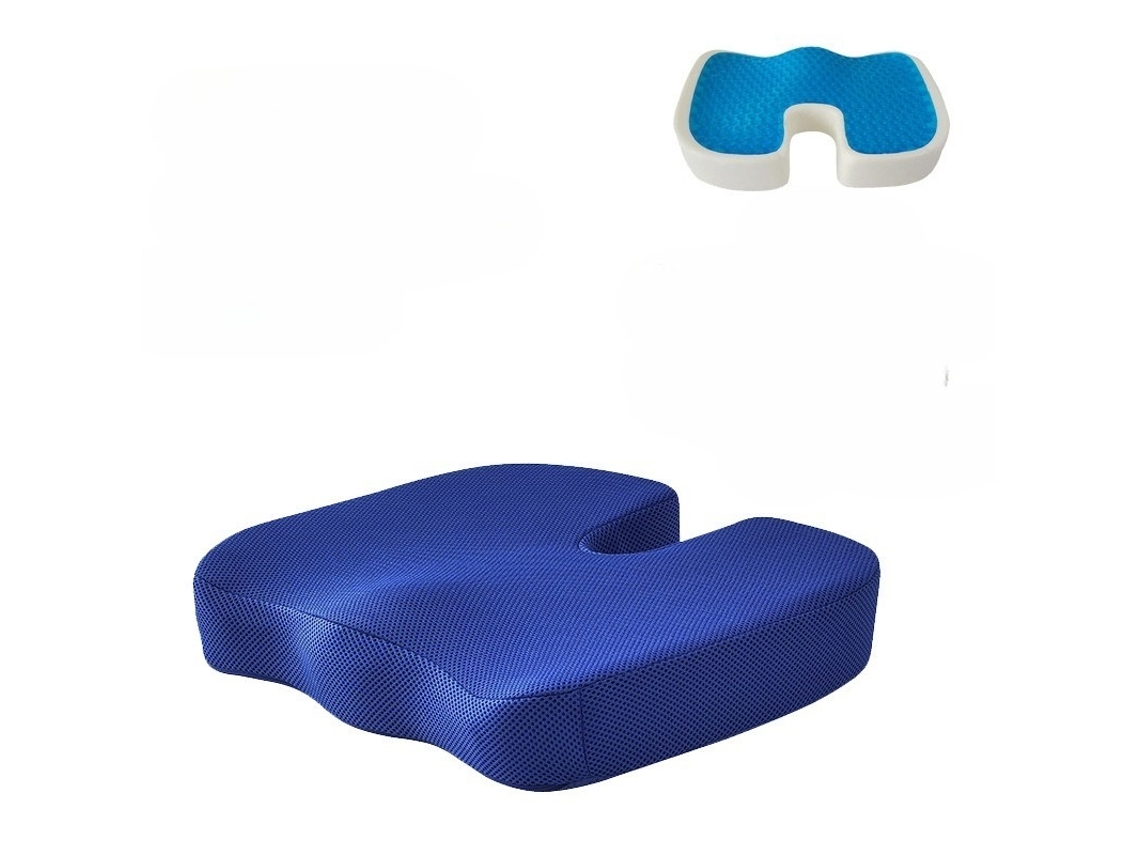 Elysve Almofada De Assento Em Espuma Viscoelástica, Azul Royal