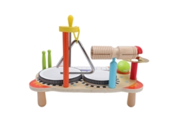 Primerox brinquedo Musical Infantil Madeira Multifuncional Bateria Piano Percussão Educativo Aprendizagem Precoce