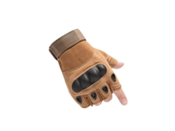 (vermelho, Tamanho G) Luvas De Meio Dedo Para Motociclismo, Luvas Militares Para Atividades Ao Ar Livre, Luvas Para Ciclismo