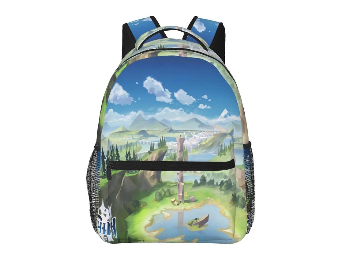 Mochila J47 Genshin Impact Para Escola E Trabalho, Leve E À Prova Dágua, Mochila Estilosa Para Estudantes E Adultos. Olysi Shop