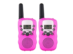 Walkie Talkie De Brinquedo Portátil Para Crianças De Longa Distância, Rosa Brilvibera