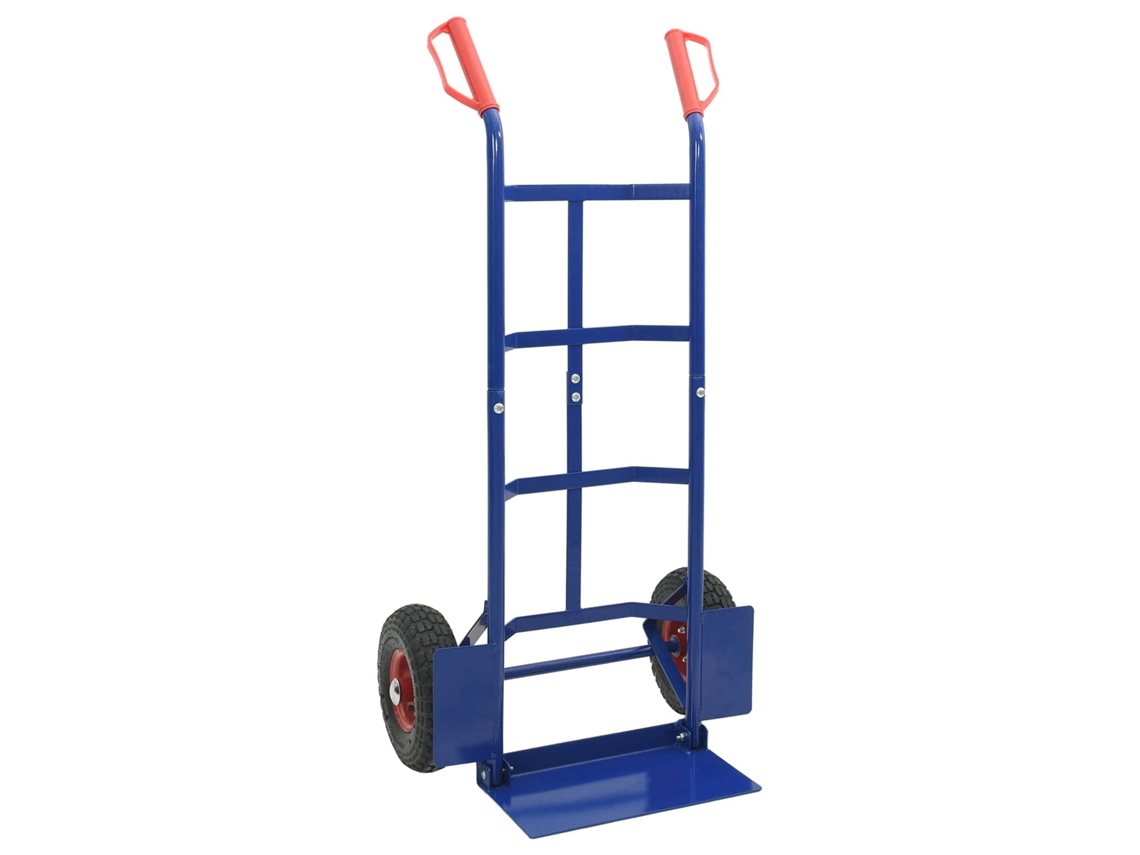 Carrinho de Mão Azul e Vermelho 57 X 46 X 113 Cm Aço MAISON EXCLUSIVE