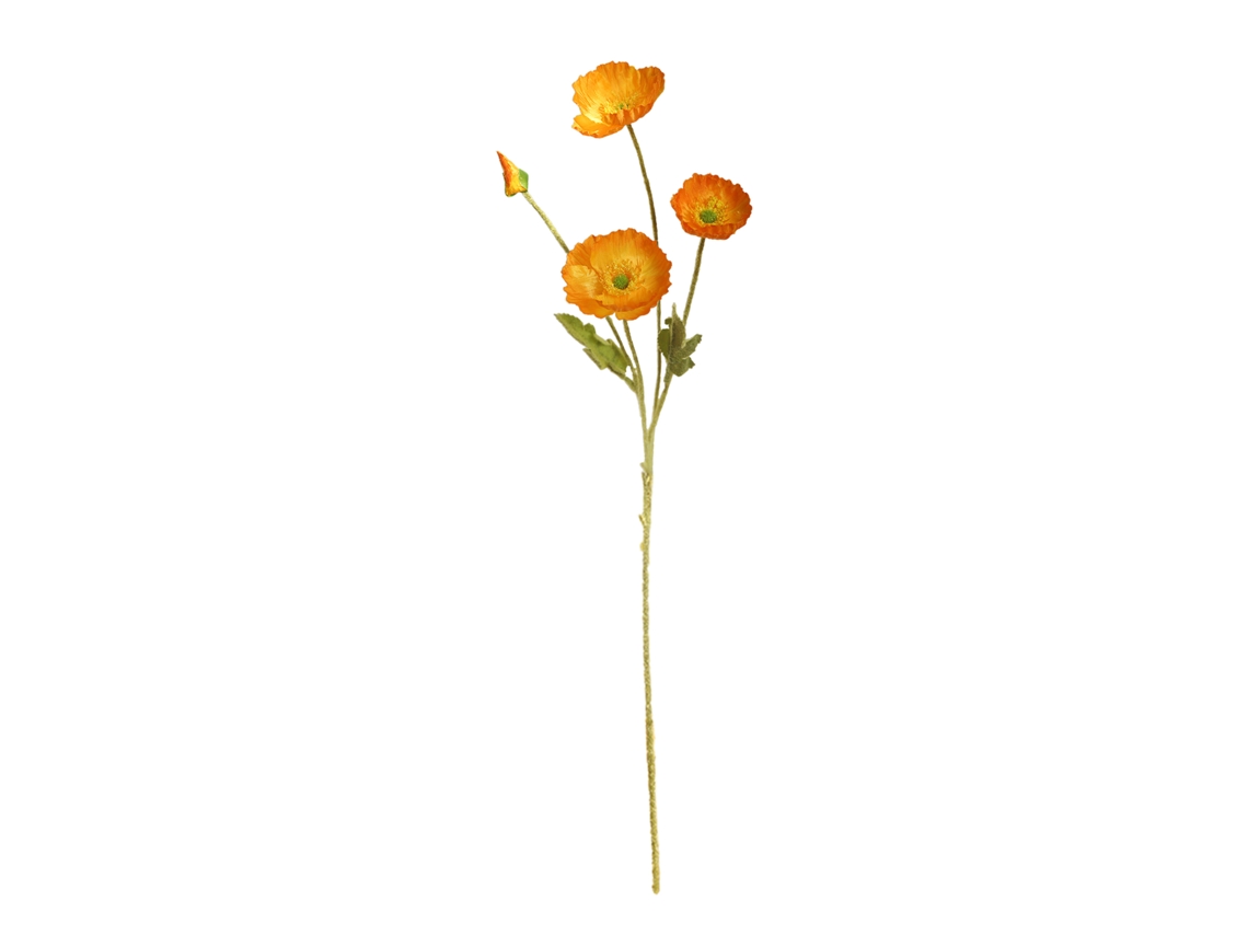 Laxiscreed Flor Artificial De Papoila Com Quatro Cabeças Para Decoração Elegante Em Casa