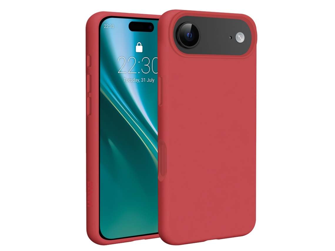 Capa Etteri Silicone Mag Para Iphone 17 Air Framboesa