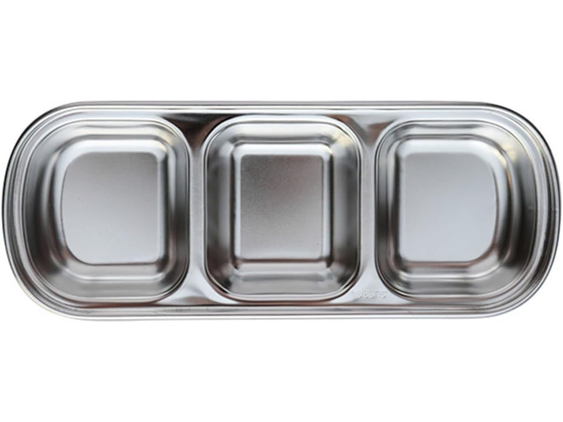 Tigela De Aço Inoxidável Para Temperos - Bandeja Quadrada Para Condimentos Para Churrasco - Prato De Cozinha