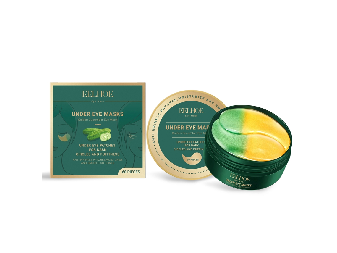 Máscara Facial Bicolor Pepino Dourado com Olhos