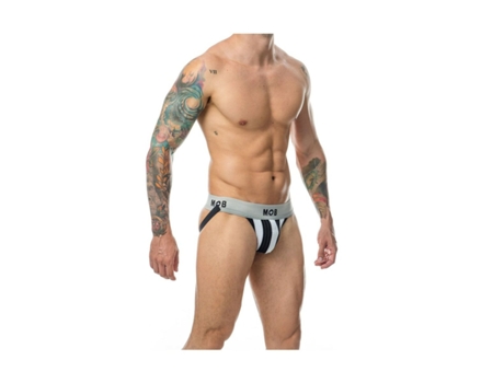 Tanga MOB EROTICWEAR Branco Preto S