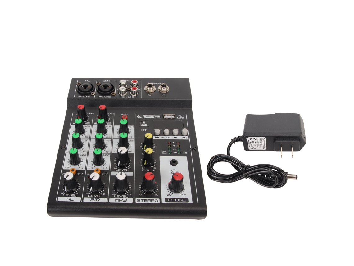 Mixer Mini 4 Canais Bluetooth LAXISCREED