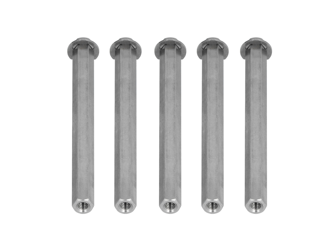Laxiscreed Porca De Rosca Longa Em Aço Inoxidável Paraixos Hexagonais Compatível Com Gobilda 8mm