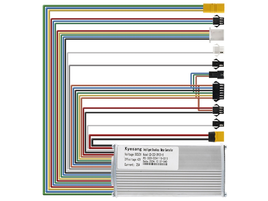 Controlador 52v 25a 1200w-b Lcd Qs-s4 [kyesang]