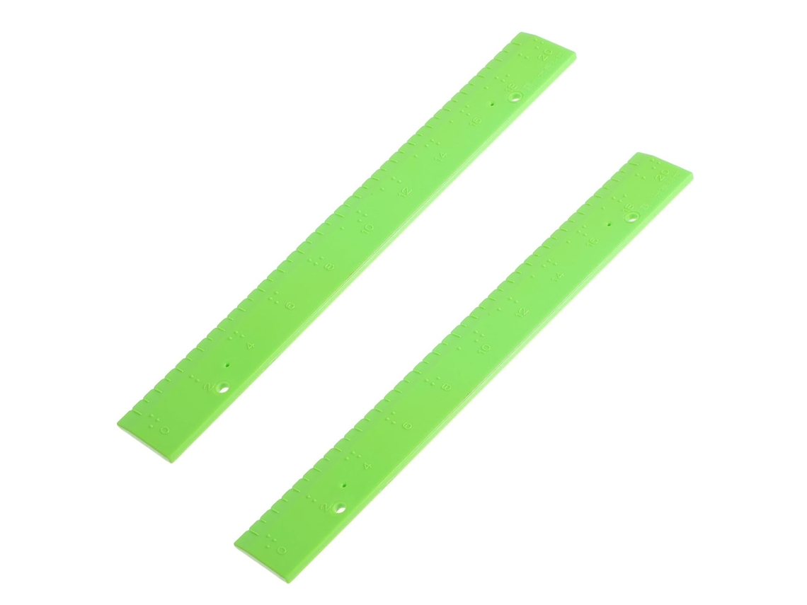 Régua Braille Portátil Em Pp (2 Unidades) Para Cegos, Ferramenta De