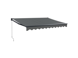Retractable Awning, Retractable Awnings Vidaxl Antracite Tecido (3 X 2.5 M)