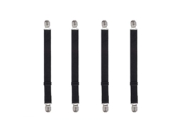 Capa para Sofá e Colchão com 4 Tiras Elásticas Ajustáveis e Presilhas nos Cantos. MDUG (preto)