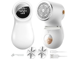 Remove lint de tricô com tela LED, recarregável, 3 velocidades | S/MARCA