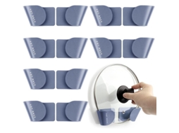 organizador de Tampas de Panelas Ajustável, Conjunto de Suportes para Armazenamento (6 Pares)