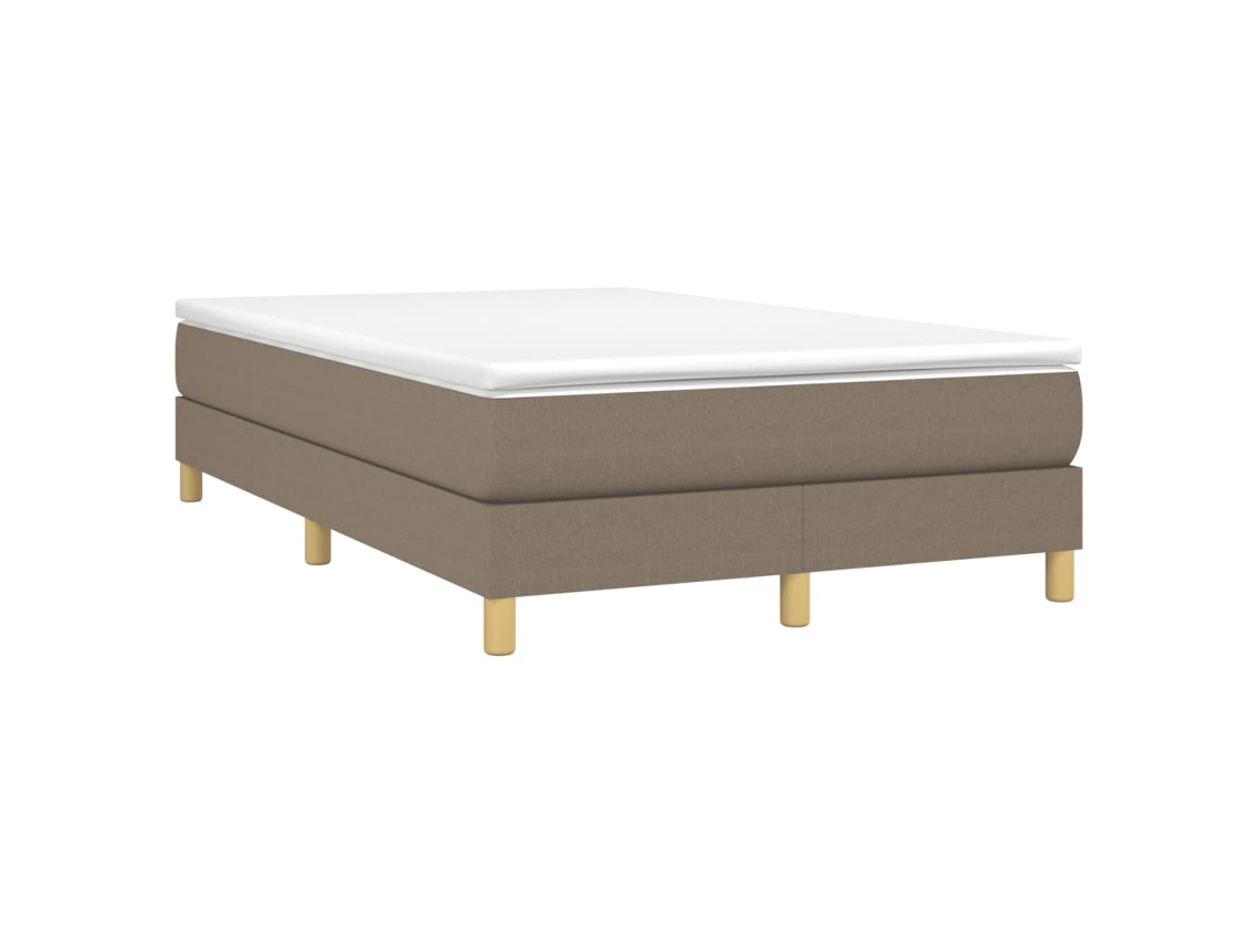 Box Spring Bed, Box Spring Beds Vidaxl Cinzento-acastanhado Tecido (120 X 190 Cm)