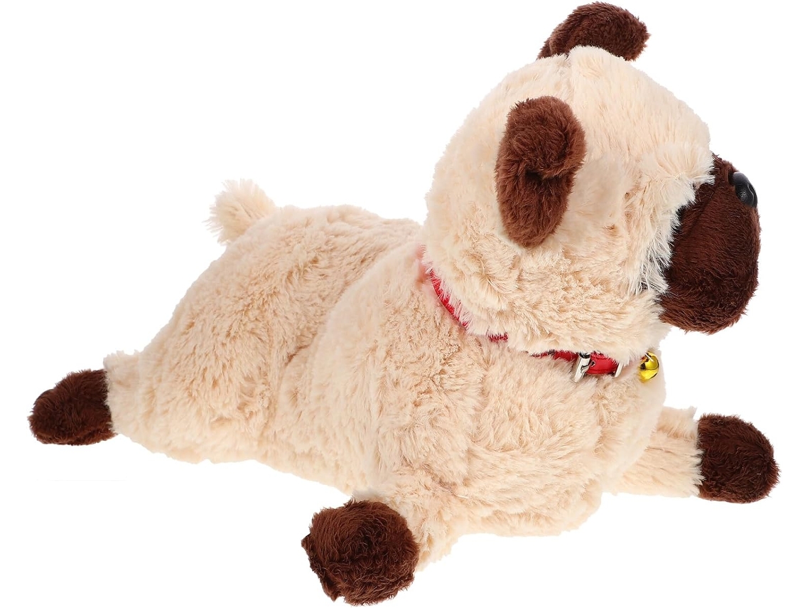 Filhote de Pug Pelúcia 35cm Grande e Pequeno, Animal para Decoração